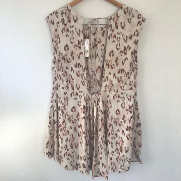Free People Fake Love Mini Dress in Ivory Combo - Picture 4 of 8